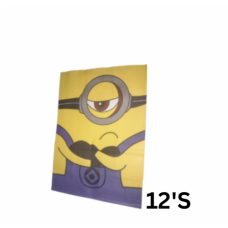 P/GIFT BAGS MINNIONS 12'S
