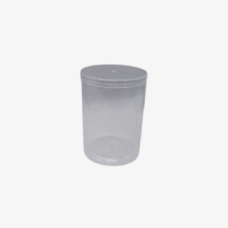 CLEAR TUB ROUND 9x6.5CM 1'S