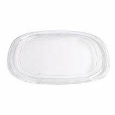 MEAL TRAY LID FLAT CLEAR 1'S