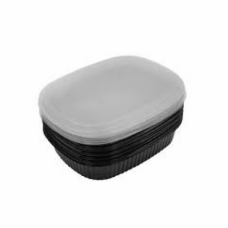 MEAL TRAY BLK NO DIVISION 1'S