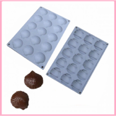 SILICONE MOULD SEA SHELLS 15 CAVITY