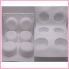 SILICONE MOULD ROUND DESIGN 6'S