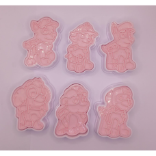 BISCUIT CUTTER SET PAW PATROL 6'S