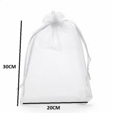 ORGANZA BAG LARGE 20*30 10'S