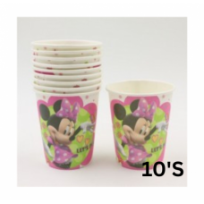 P/CUPS MINNIE MOUSE 10'S