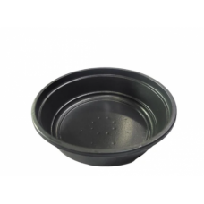 TUB 500ML BLACK PLASTIC 100'S