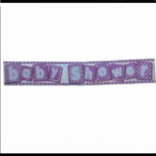 BANNER BABY SHOWER GIRL FOIL
