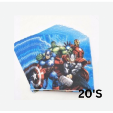 P/SERVIETTES AVENGERS 20'S