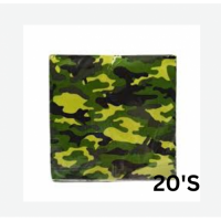P/SERVIETTES CAMO 20'S