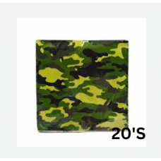 P/SERVIETTES CAMO 20'S
