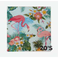 SERVITTES FLAMINGO & LEAVES 20'S