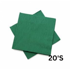 SERVIETTES PLAIN GREEN 20'S