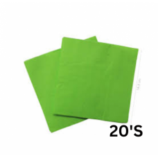 SERVIETTES PLAIN LIME GREEN 20'S