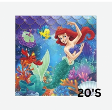 P/SERVIETTES MERMAID 20'S