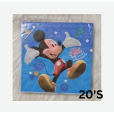 P/SERVIETTES MICKEY MOUSE 20'S
