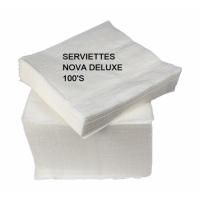 SERVIETTES NOVA WHITE 100'S