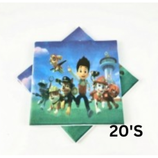 P/SERVIETTES PAW PATROL 20'S