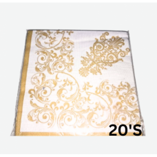 SERVITTES GOLD FLORAL 20'S