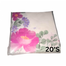 SERVITTES WHITE FLORAL 20'S