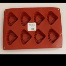 SILICONE MOULD FAN SHAPED 8'S