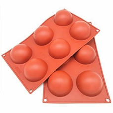 SILICONE MOULD SPHERE 6 CUP 7CM
