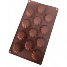 SILICONE MOULD FLOWER CUP 12 CAVITY