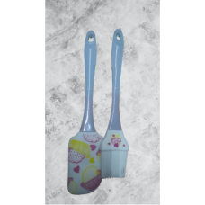 SPATULA & BRUSH SET SILICONE