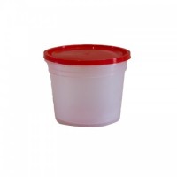 TUB + LID 500ML CLEAR 10'S