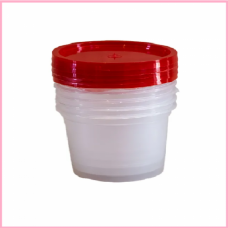 TUB + LID 350ML CLEAR 10'S