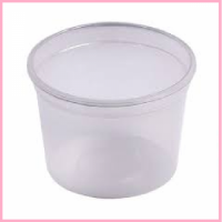 TUB + LID 90ML CLEAR 100'S