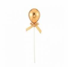 C/TOPPER BALLOON GOLD 21CM