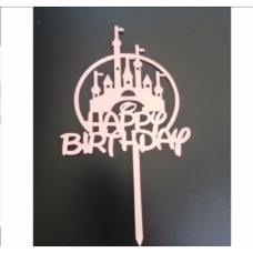 C/TOPPER HBD DISNEY ROSE GOLD