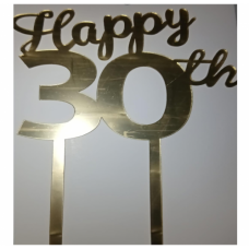 C/TOPPER HAPPY 30th GOLD