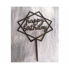 C/TOPPER HBD SQUARES BLACK