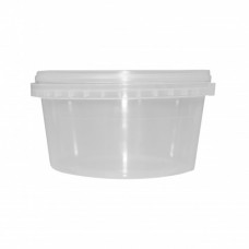 TUB & LID CLEAR 350ML TAMPER PROOF