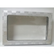 GIFT BOX SILVER SQUARE SHIMMER RECTANGLE