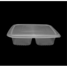 M/TRAY C/SHELL CLEAR 2 DIV ZIBO T326