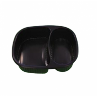MEAL TRAY BLACK 2 DIVISION 1'S