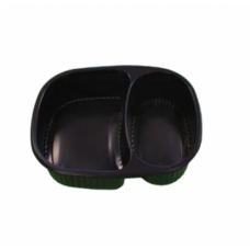 MEAL TRAY BLACK 2 DIVISION 1'S