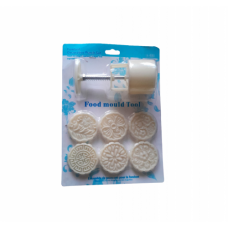 FONDANT/COOKIE PRESS ROUND 6PC