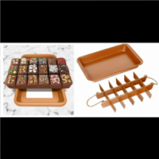 BAKING PAN BROWNIE COPPER SET