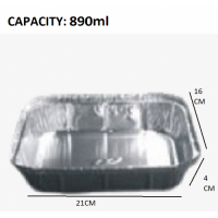 FOIL 4153 TRAY + LID 5'S
