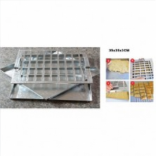 RUSK PAN 2 + CUTTER 35x35x3CM