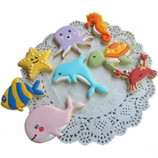 COOKIE CUTTER SET AQUATIC/SEA 8PC