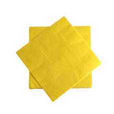 SERVIETTES PLAIN YELLOW 20'S