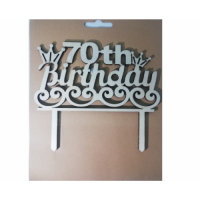 C/TOPPER HBD 70TH WOODEN