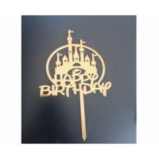 C/TOPPER HBD DISNEY GOLD