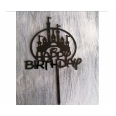 C/TOPPER HBD DISNEY BLACK