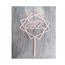 C/TOPPER HBD BIG SQUARES PINK