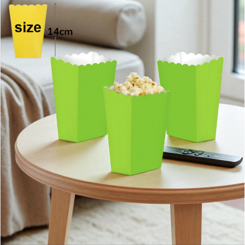 POPCORN BOXES SMALL LIME GREEN 6'S POPCORN BOXES SMALL LIME GREEN 6'S